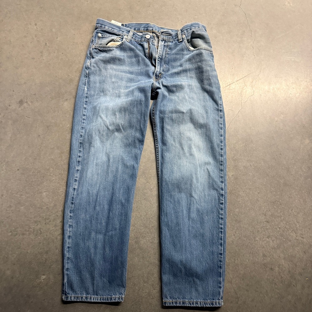 Levis 550 Relaxed Fit Jeans Mens 34x30 Blue Denim Medium Wash Tapered Leg 4107